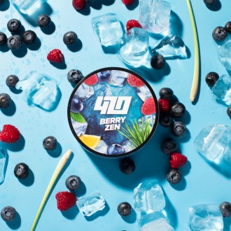 Тютюн 420 Frost Line Berry Zen (Лемонграс, лохина, малина) (100 грамів)