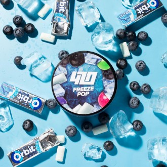Тютюн 420 Frost Line Freeze Pop (Чорниця, жуйка) (100 грамів)