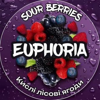 Тютюн Euphoria Sour Berries (Кислі лісові ягоди) 100g