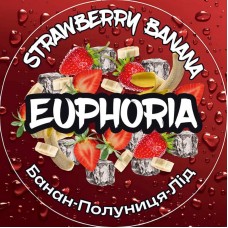 Тютюн Euphoria Strawberry Banana (Полуниця, банан, лід) 100g