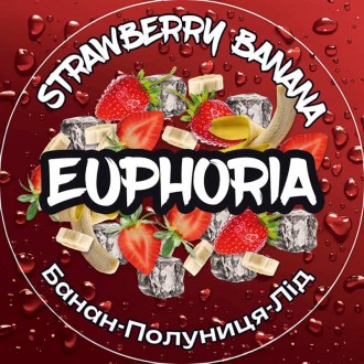 Тютюн Euphoria Strawberry Banana (Полуниця, банан, лід) 100g