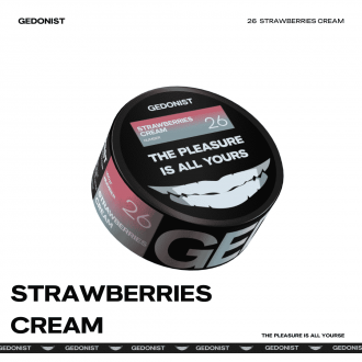 Тютюн Gedonist Strawberries Cream (Полуниця з вершками) 100g