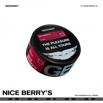 Тютюн Gedonist Nice Berry's (Мікс кисло-солодких ягід) 100g