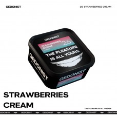 Тютюн Gedonist Strawberries Cream (Полуниця з вершками) 200g