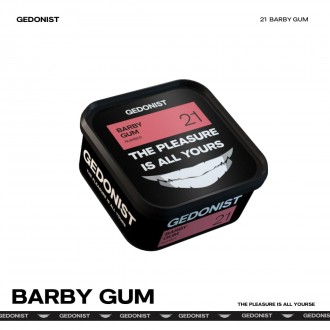 Тютюн Gedonist Barby gum (Малиново-полунична жуйка)  200g