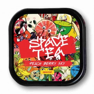 Кальянна суміш Space Tea Peach Berry Sky (Персик, ягоди) 100 грамів
