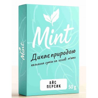 Кальянна суміш Mint Айс Персик 50 грамів