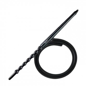 Мундштук Karma Hookah Line Black Gloss + шланг Soft Touch (Чорний глянцевий)