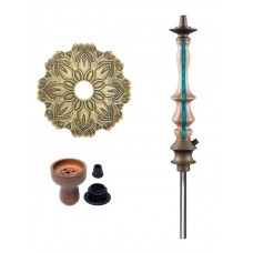Кальян Karma Hookah 3.2 Line Bronze Бірюзовий