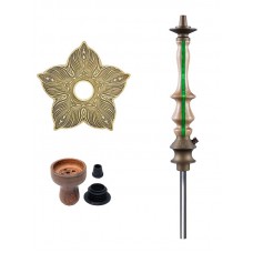 Кальян Karma Hookah 3.2 Line Bronze Зелений