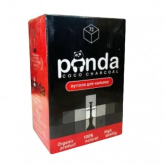 Вугілля кокосове Panda Black (1 кг, 72 шт, р25)