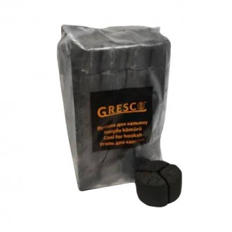 Горіхове вугілля Gresco Kaloud (1 кг, 72 шт, сегмент, без коробки) Горіхове вугілля Gresco Kaloud (1 кг, 72 шт, сегмент, без коробки)